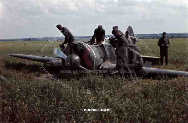 Crashed Polikarpow I-16 near Riwne, Ukraine 1941