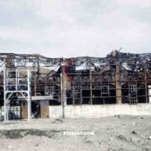 Destroyed Hangar in Kisarazu, Japan 1945