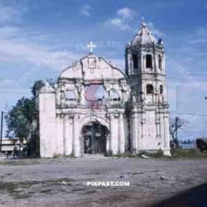 Destroyed Porta Vaga church in Cavite, Philippines 1945
