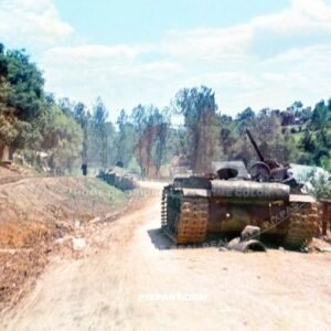 Destroyed Russian Soviet Heavy Tank KV-1. Stalingrad area Russia 1942. Inspected by 297 Infantry Division