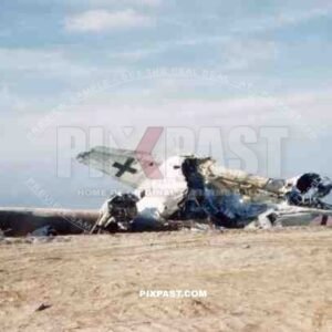Destroyed plane in Kisarazu, Japan 1945