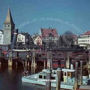 Diesel Tour Holiday Ship Allgau in Lindau Germany 1943. Bodensee.