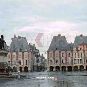 Ducale Square in Charleville-Mézières, France 1940