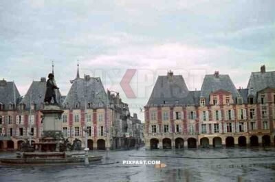 Ducale Square in Charleville-Mézières, France 1940