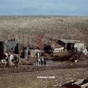Dugouts near Stalingrad, Russia 1942
