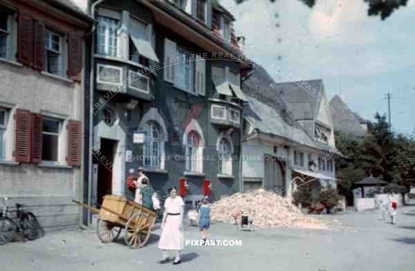 Durrheim Postgebaude 1936 Postamp Post Office cart bike shops