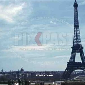 Eiffel Tower in Paris, France 1937