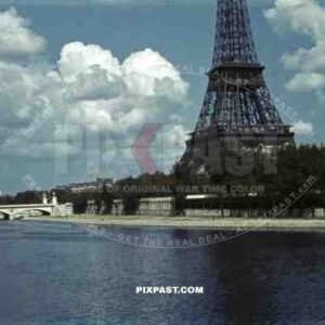 Eiffel Tower in Paris, France 1937
