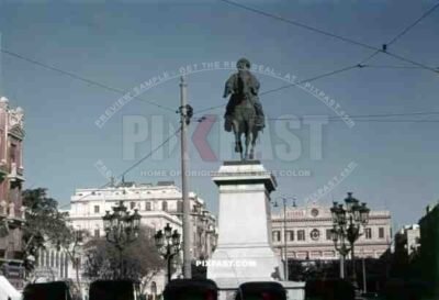 Equestrian statue of Muhammad Ali in Alexandria, Egypt 1939