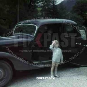 Family in Mercedes near Munich, Germany 1938 father became soldier in 4th Panzer Division