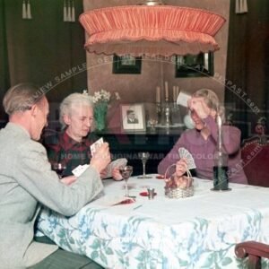 Family playing SKAT in Lindau Germany 1944