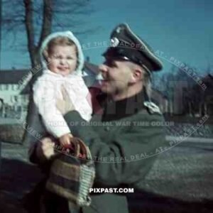 Family visiting german soldier in Lindau army camp. Luitpold Kaserne. 1943