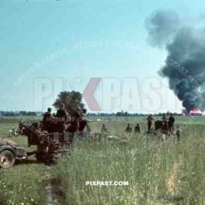 Fire on Russian position, 14th Panzer Division, Russia 1941
