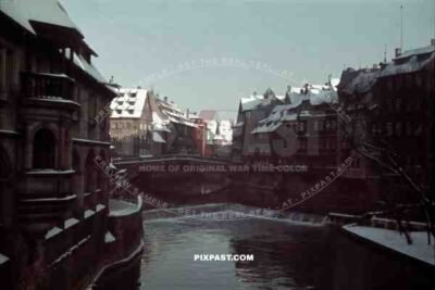 Fleischbrücke in Nuremberg, Germany ~1940