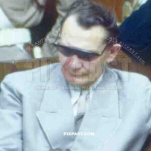 Former Head of German Air force. Hermann Goering. Nuremberg Trial 1946