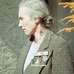 Frau Drezler from Karlsruhe wearing her First World War Medical Nurse Medals. 1938