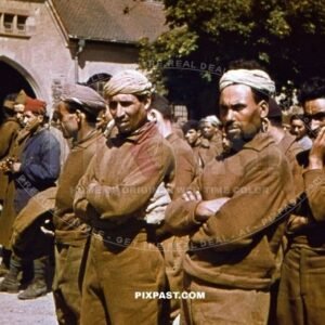 French Moroccan Colonial Troops captured by German Wehrmacht. France 1940
