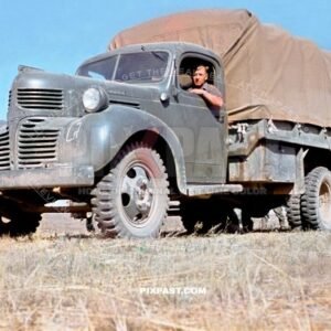 French Purchased 1940 American 1.500 Dodge VH 48 3 ton truck. Captured by German Wehrmacht. Stalingrad Russia 1942