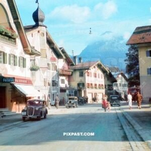 Friseur Singer. Berg, Platz. Reutte Tirol Austria. Adalbert Singer. 1938.