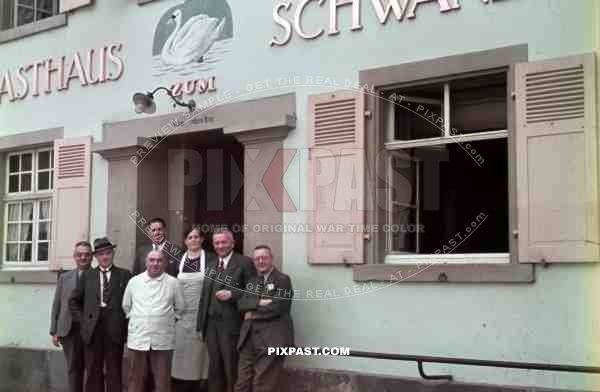 Gasthaus zum Schwan in Weil am Rhein, Germany 1939