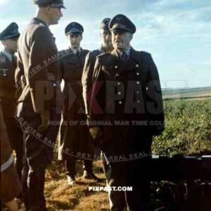 Generalfeldmarschall Albert Kesselring inspecting FLAK Anti-aircraft battery in Croatia 1943.