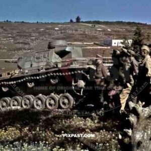 German Afrika Korp Panzer 3 in Parade, South of Tunis, Tunisia 1943