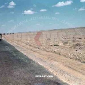 German Afrika Korp supply convoy in the African desert, North Africa 1942