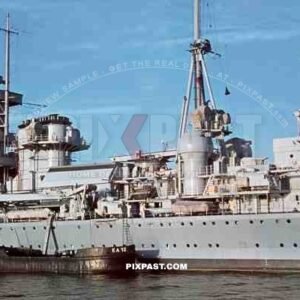 German Kriegsmarine Battleship Admiral Hipper in Kiel, Germany September 1939
