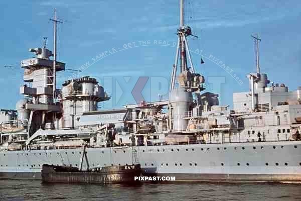 German Kriegsmarine Battleship Admiral Hipper in Kiel, Germany September 1939