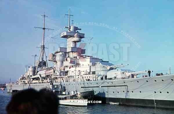 German Kriegsmarine Battleship Admiral Hipper in Kiel, Germany September 1939