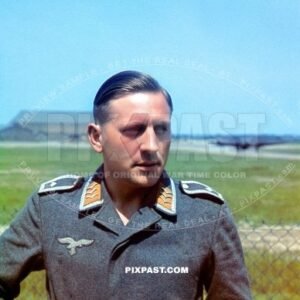German Luftwaffe Feldwebel level NCO Funkmeister of the Signal troops Nachrichten in military airfield France 1940