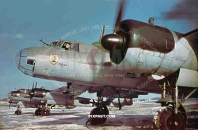 German Luftwaffe Reconnaissance Aircraft Dornier Do 17 P. Aufklarungsgruppe 123 3. Staffel. Langendiebach,Germany 1940