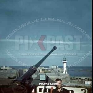 German Luftwaffe flak officer of the Leichte Flak Abteilung 99 (mot) in Fort de l