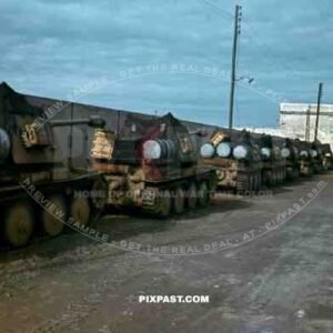 German Marder 3 Panzer Column with 7.5 cm PaK 40, Quai Charles Quint, La Goulette, Tunisia, 1942