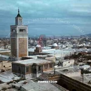 German Occupation of Tunis, Tunisia, 1942.  Ez-Zitouna Mosk