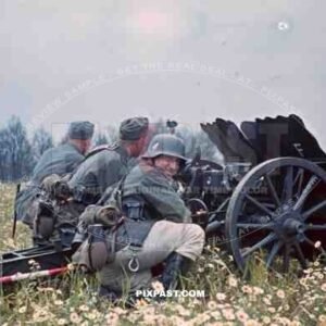 German PAK artillery crew training in Lobau Saxony 1939