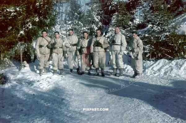 German PAK crew in winter uniform. 14.Panzerjaeger Kompanie. 6. Infantry Division. Winter 1942. near Rzhev Russia.