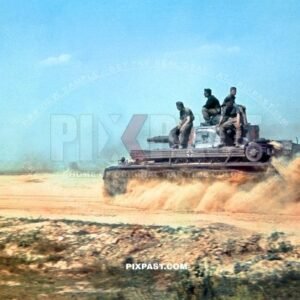 German Panzer 4 Tank No. 432. 3RD Panzer Division. On The Don Bend Russia Summer 1941. Sandy and Dusty roads