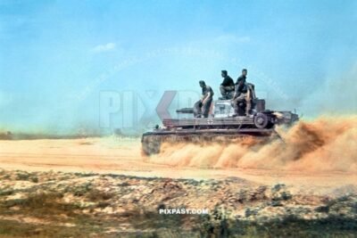 German Panzer 4 Tank No. 432. 3RD Panzer Division. On The Don Bend Russia Summer 1941. Sandy and Dusty roads