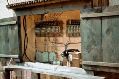 German Radio telephone control center. FUNKER unit from 297 Infantry Division. near Stalingrad. Russia 1942
