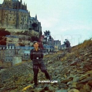 German Ramcke Fallschirmjager Paratrooper visiting the Castle island Mont Saint Michel France 1941