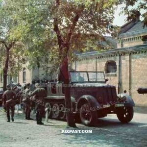 German Sd.Kfz. 7 8t Half-Track with 15 cm sFH 18 Howitzer. Kaserne Leipzig. Artillerie Regiment 50. 1939