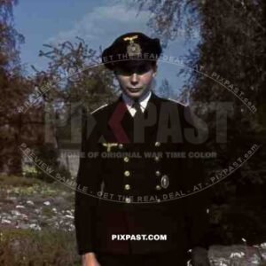 German WW2 Kriegsmarine officer in uniform with Minesweepers Badge in gold. Bautzen 1942.