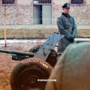 German Wehrmacht training with PAK-36 cannon gun. 1939.  14th infantry division.