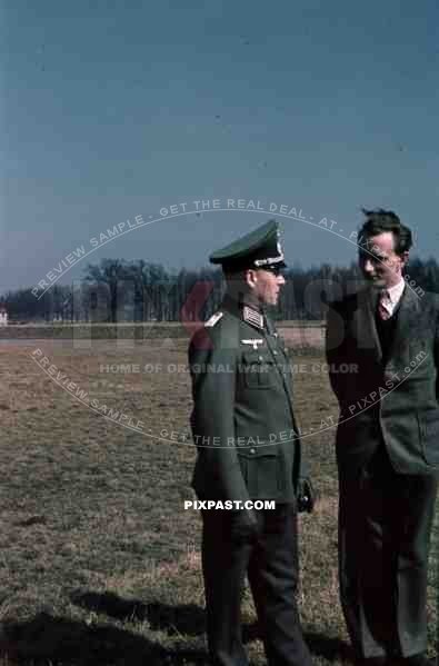 German army officer visiting civilian brother Berlin 1942