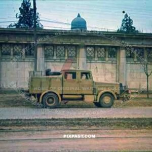 German heavy tractor Faun ZR in sand camo paint, Smolensk Russia 1942, train track add on.