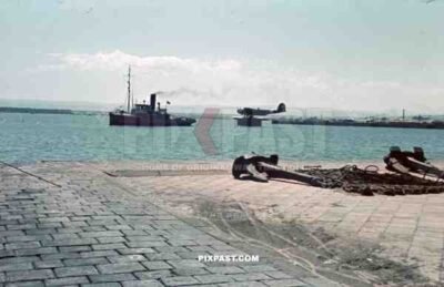 German military supply harbour for Rommels Afrika Korp, North Africa 1942