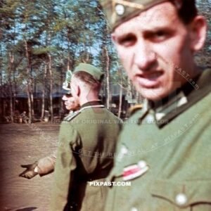 German officer with iron cross ribbon from 2nd Cavalry Regiment. Army training Kaserne Germany 1939