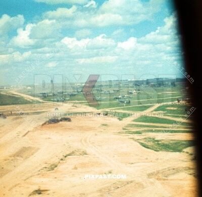 German plane fly over a temporary Luftwaffe military air field in Russia summer 1941. Luftlotte 2. Major Heinrich Bindewald