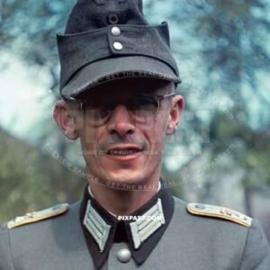 German signals officer of the 17. Panzer-Division. Nachrichten-Abteilung 27. Munich 1944.
